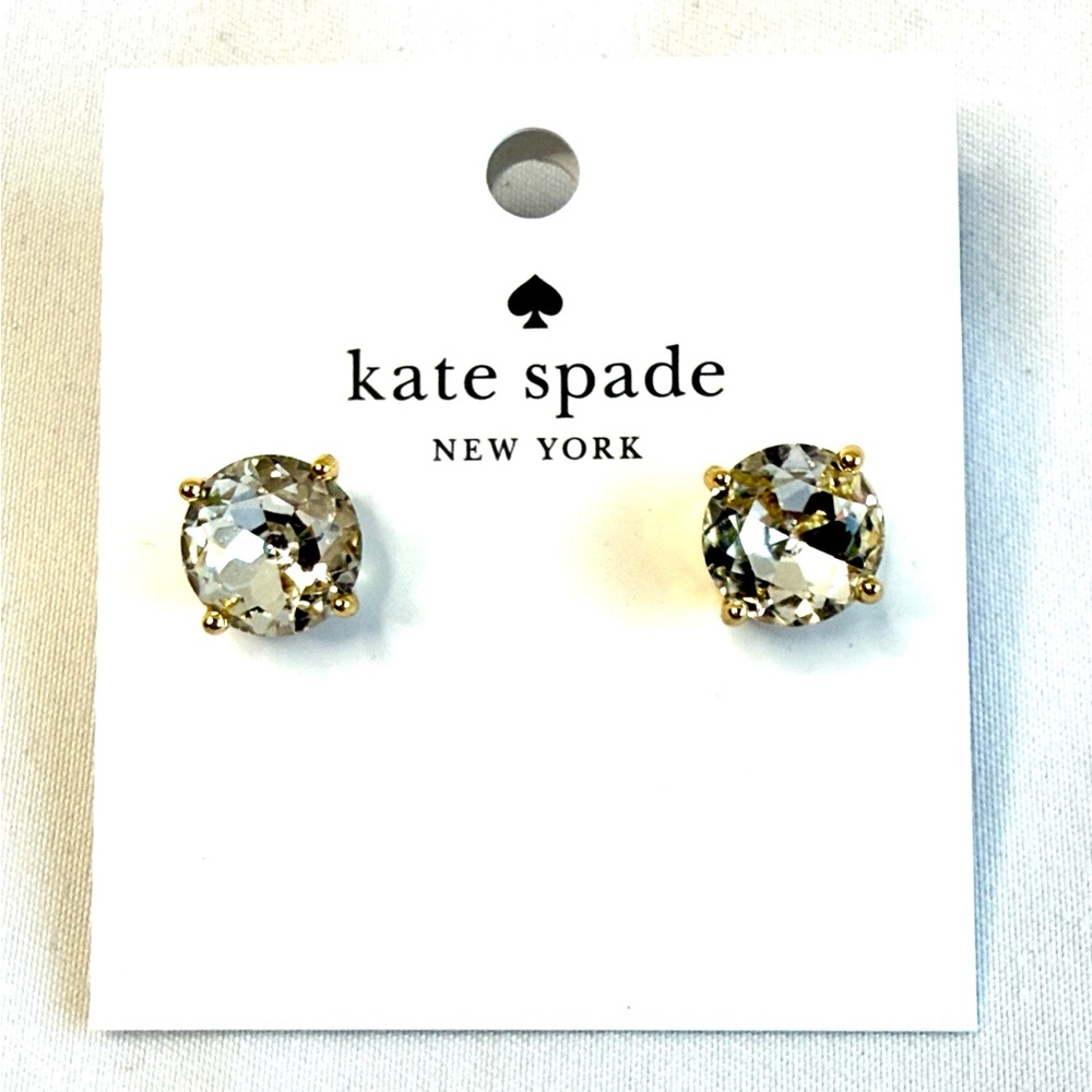 NWT Kate Spade Gold and Crystal Earrings